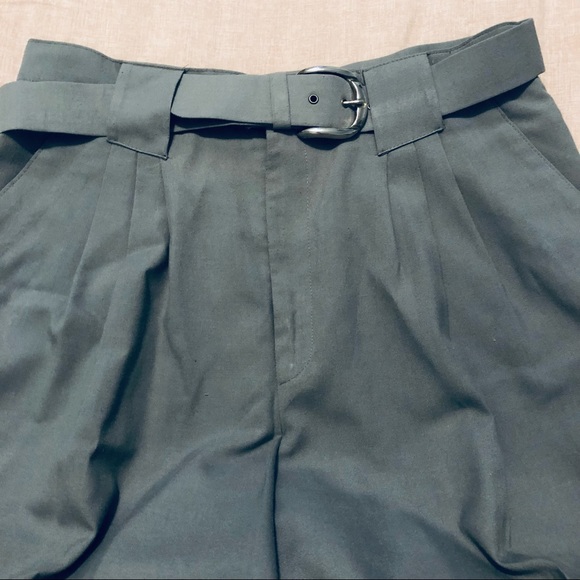 Two Roads Women Trouser with Belt Light Green Size 13/14 - Picture 3 of 8